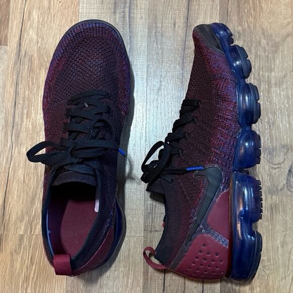 2018 Nike Air Vapormax Flyknit 2 Team Red Racer Blue